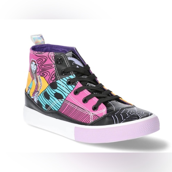 Disney Unisex Nightmare Before Christmas High Top Lace Up Sneaker Size 9 (10W) - Picture 1 of 14